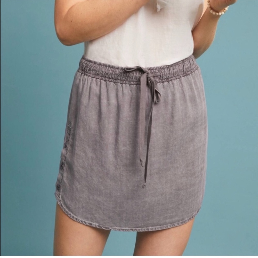 Cloth & Stone by Anthropologie Charcoal Mini Skirt